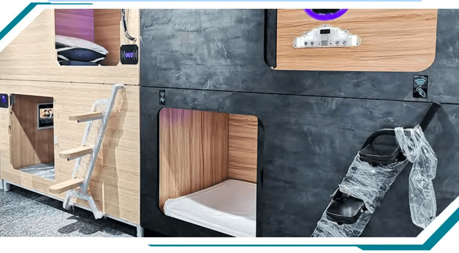 Wooden Series - Horizontal Single - Premium capsule bed - Image 1 of 3